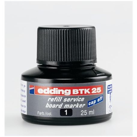 EDDING Utántöltő tábla- és flipchart markerhez, EDDING "BTK 25", fekete