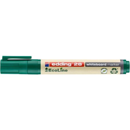 EDDING Tábla- és flipchart marker, 1,5-3 mm, kúpos, EDDING "28 Ecoline", zöld