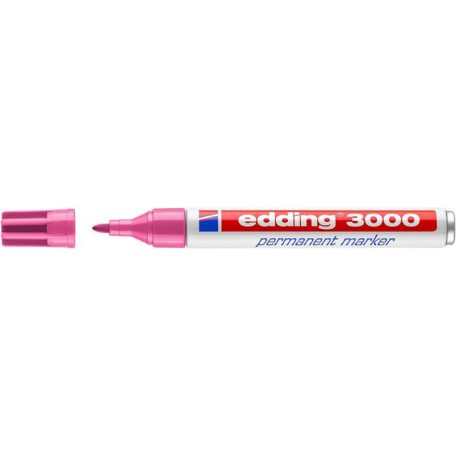 EDDING Alkoholos marker, 1,5-3 mm, kúpos, EDDING "3000", rózsaszín