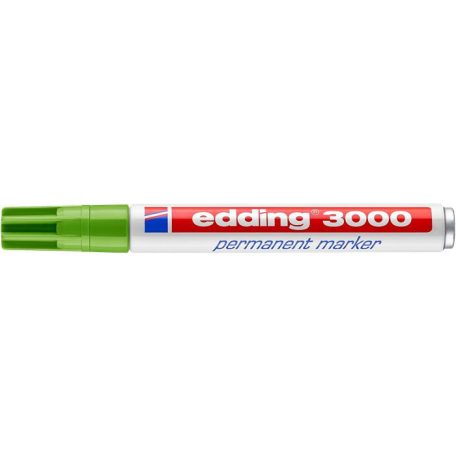 EDDING Alkoholos marker, 1,5-3 mm, kúpos, EDDING "3000", világoszöld