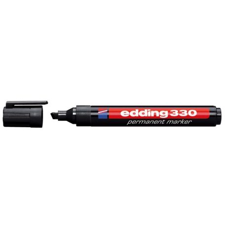 EDDING Alkoholos marker, 1-5 mm, vágott, EDDING "330", fekete