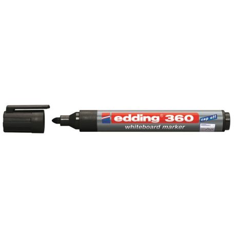 EDDING Tábla- és flipchart marker, 1,5-3 mm, kúpos, EDDING "360", fekete