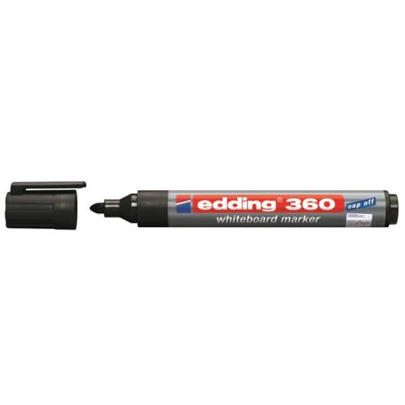EDDING Tábla- és flipchart marker, 1,5-3 mm, kúpos, EDDING "360", fekete