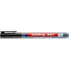 EDDING Tábla- és flipchart marker, kúpos, 1 mm, EDDING "361", fekete