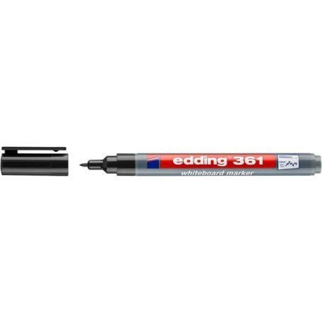 EDDING Tábla- és flipchart marker, kúpos, 1 mm, EDDING "361", fekete