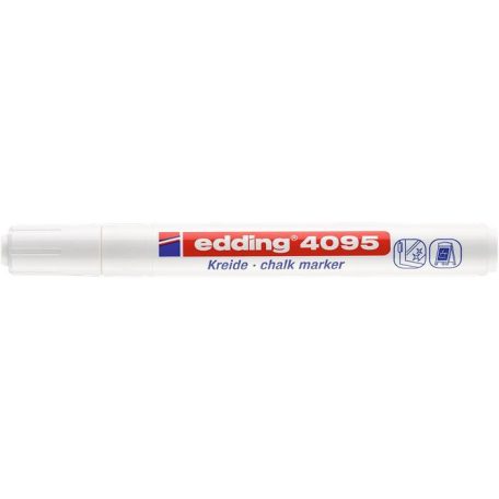EDDING Krétamarker, 2-3 mm, kúpos, EDDING "4095", fehér