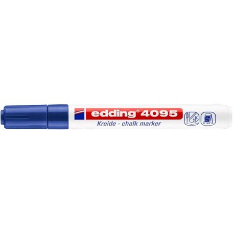 EDDING Krétamarker, 2-3 mm, kúpos, EDDING "4095", kék