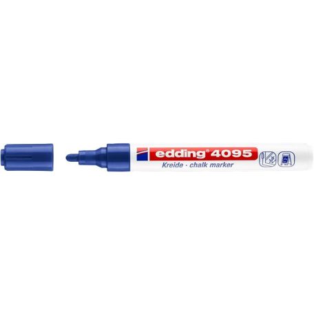 EDDING Krétamarker, 2-3 mm, kúpos, EDDING "4095", kék