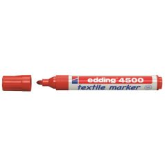   EDDING Textilmarker, 2-3 mm, kúpos, EDDING "4500", piros