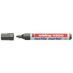   EDDING Textilmarker, 2-3 mm, kúpos, EDDING "4500", szürke
