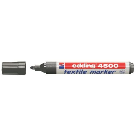 EDDING Textilmarker, 2-3 mm, kúpos, EDDING "4500", szürke