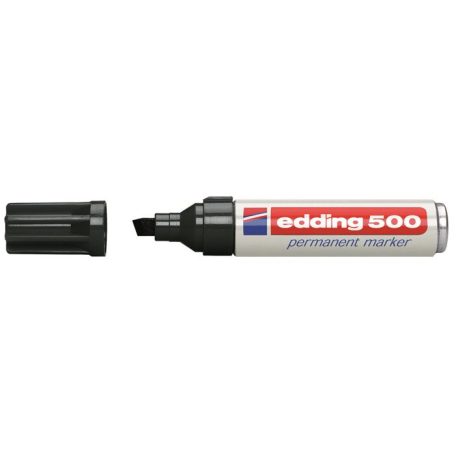 EDDING Alkoholos marker, 2-7 mm, vágott, EDDING "500", fekete