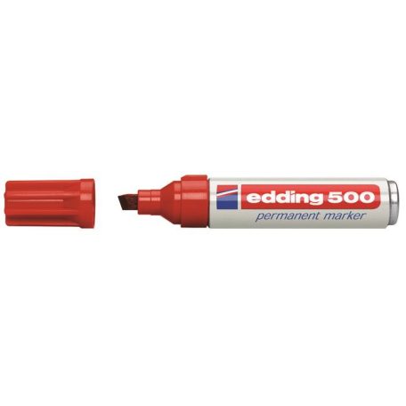EDDING Alkoholos marker, 2-7 mm, vágott, EDDING "500", piros
