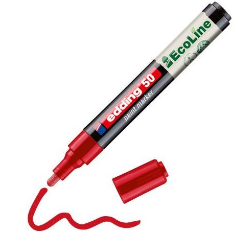 EDDING Lakkmarker, 2-3 mm, EDDING "50", piros