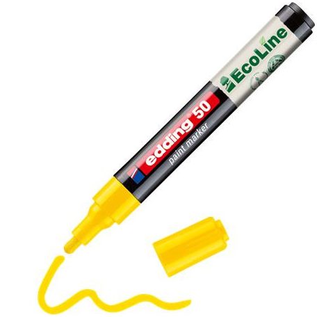 EDDING Lakkmarker, 2-3 mm, EDDING "50", sárga