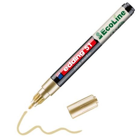 EDDING Lakkmarker, 1-2 mm, EDDING "51", arany