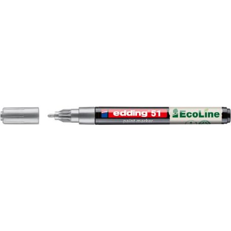 EDDING Lakkmarker, 1-2 mm, EDDING "51", ezüst