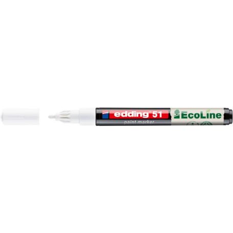 EDDING Lakkmarker, 1-2 mm, EDDING "51", fehér