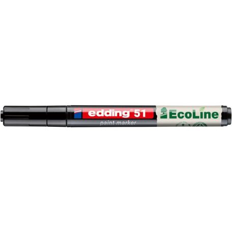 EDDING Lakkmarker, 1-2 mm, EDDING "51", fekete