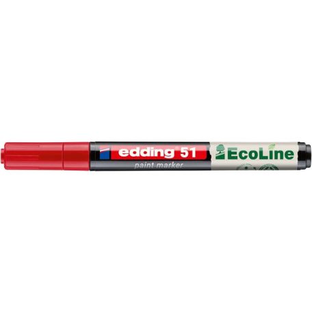 EDDING Lakkmarker, 1-2 mm, EDDING "51", piros