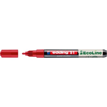 EDDING Lakkmarker, 1-2 mm, EDDING "51", piros