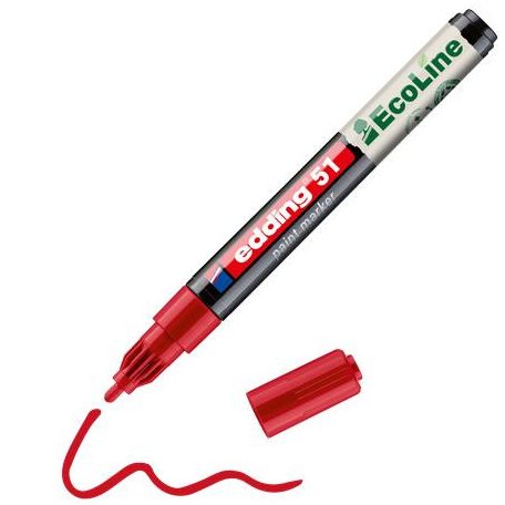 EDDING Lakkmarker, 1-2 mm, EDDING "51", piros