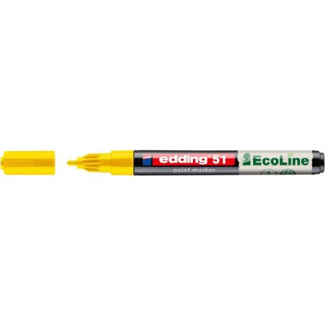 EDDING Lakkmarker, 1-2 mm, EDDING "51", sárga
