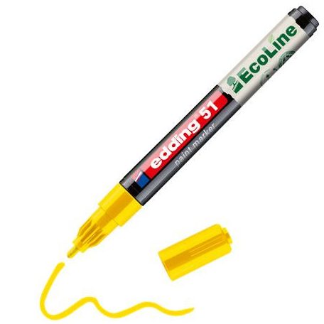 EDDING Lakkmarker, 1-2 mm, EDDING "51", sárga