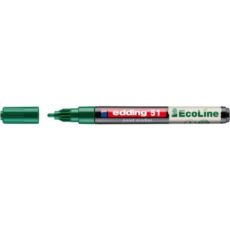 EDDING Lakkmarker, 1-2 mm, EDDING "51", zöld