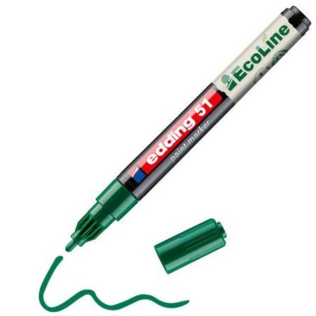 EDDING Lakkmarker, 1-2 mm, EDDING "51", zöld