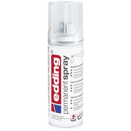 EDDING Lakk spray, 200 ml, EDDING "5200", magasfényű