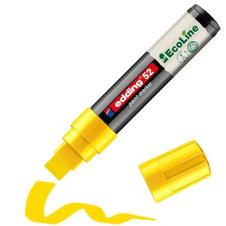 EDDING Lakkmarker, 4-15 mm, EDDING "52", sárga