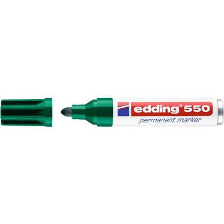 EDDING Alkoholos marker, 3-4 mm, EDDING "550", zöld