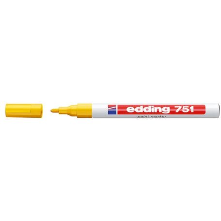 EDDING Lakkmarker, 1-2 mm, EDDING "751", sárga