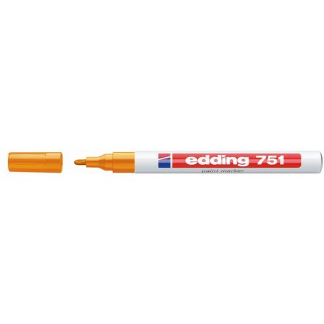 EDDING Lakkmarker, 1-2 mm, EDDING "751", narancssárga