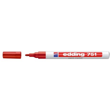 EDDING Lakkmarker, 1-2 mm, EDDING "751", piros