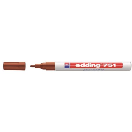 EDDING Lakkmarker, 1-2 mm, EDDING "751", barna