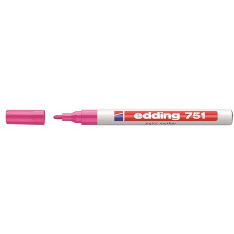 EDDING Lakkmarker, 1-2 mm, EDDING "751", rózsaszín