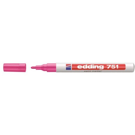 EDDING Lakkmarker, 1-2 mm, EDDING "751", rózsaszín