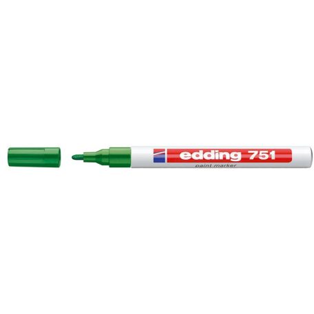 EDDING Lakkmarker, 1-2 mm, EDDING "751", zöld