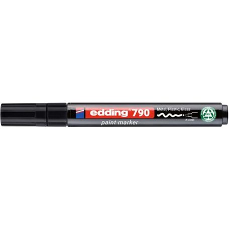 EDDING Lakkmarker, 2-3 mm, PCR, EDDING "790", fekete