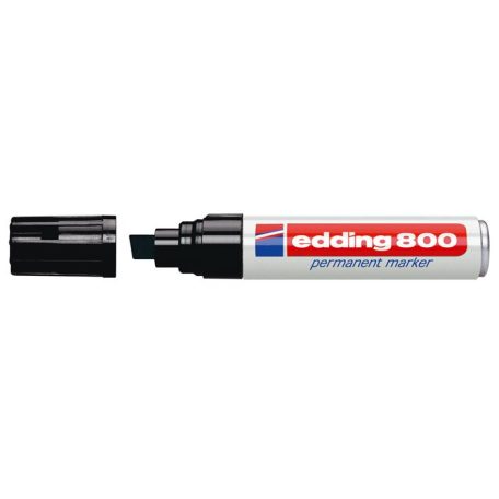 EDDING Alkoholos marker, 4-12 mm, vágott, EDDING "800", fekete