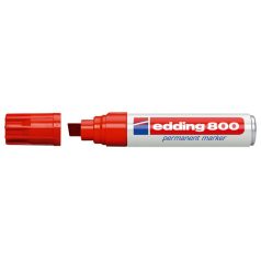  EDDING Alkoholos marker, 4-12 mm, vágott, EDDING "800", piros