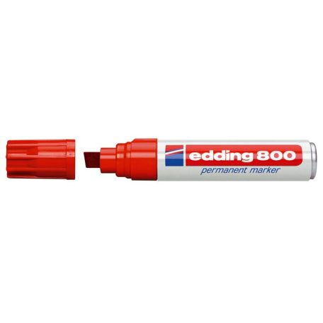 EDDING Alkoholos marker, 4-12 mm, vágott, EDDING "800", piros
