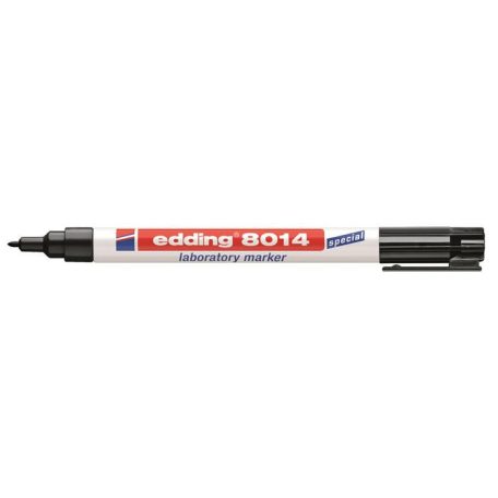 EDDING Laboratóriumi marker, 1 mm, kúpos, EDDING "8014", fekete
