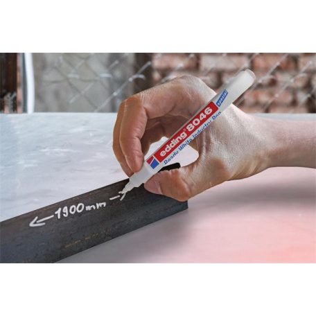 EDDING Alkoholos marker, 1-3 mm, kúpos, ipari, EDDING "8046", fehér