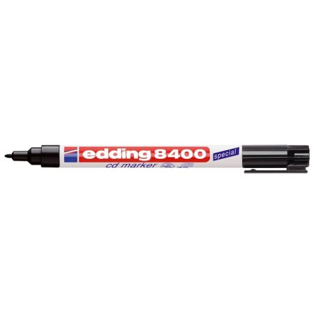 EDDING Alkoholos marker, CD/DVD, 0,5-1 mm, EDDING "8400", fekete