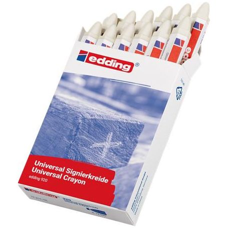 EDDING Viaszkréta, univerzális, EDDING "920", fehér