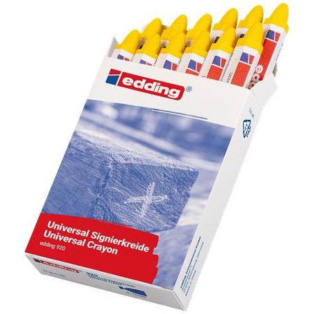 EDDING Viaszkréta, univerzális, EDDING "920", sárga