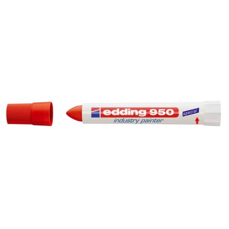 EDDING Jelölő marker, 10 mm, kúpos, EDDING "950", piros